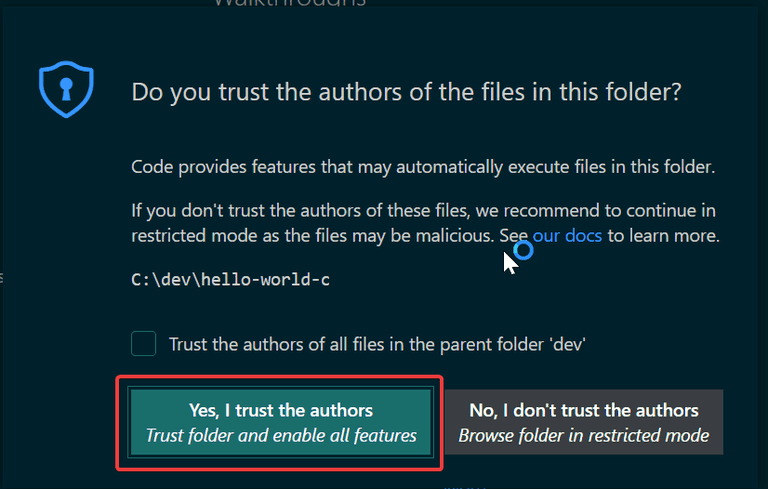 vscode workspace trust